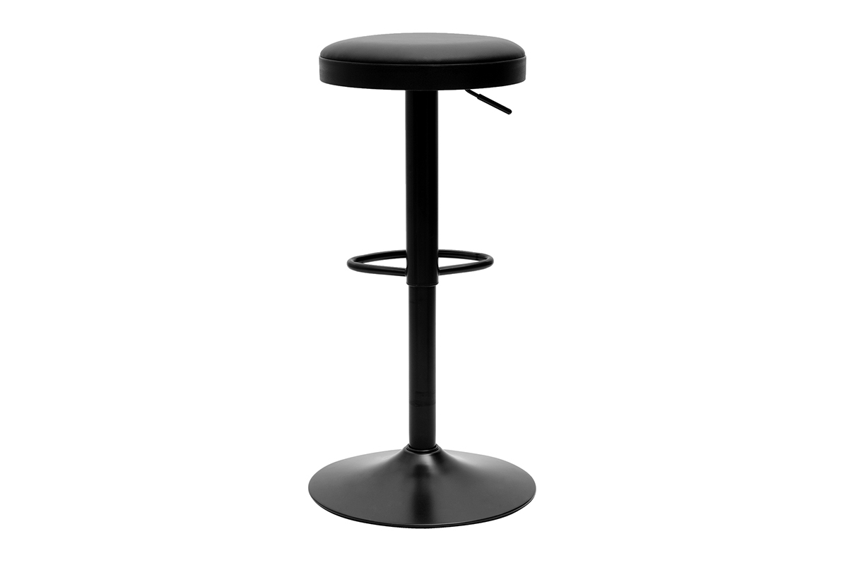 Taburetes de bar ajustables negros (juego de 2) BYRON