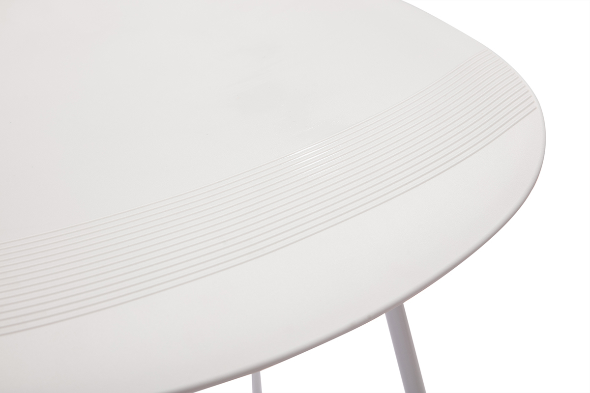 Taburetes de bar blancos A65 cm (lote de 2) ELLA