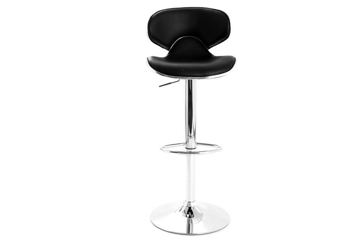 Taburetes de bar de dise�o negros (lote de 2) PEGASE