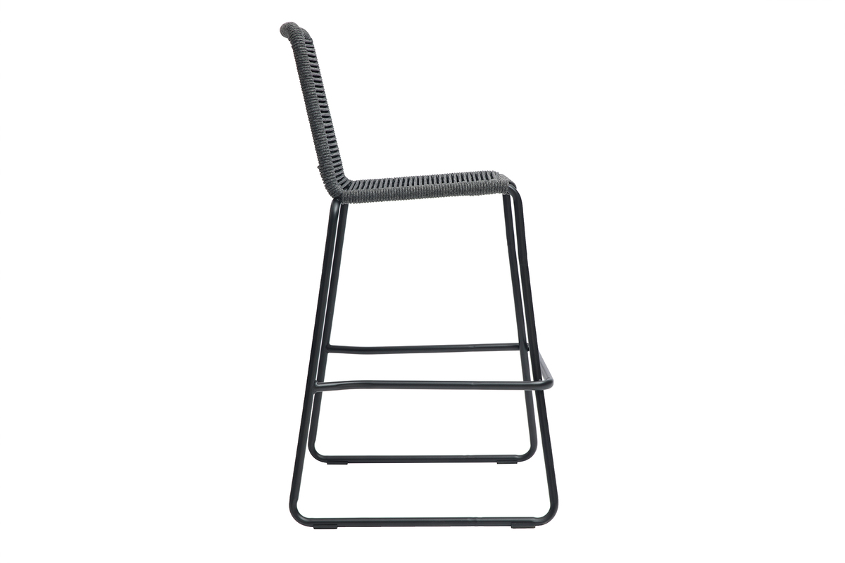 Taburetes de bar de exterior gris 72 cm (lote de 2) YORGO
