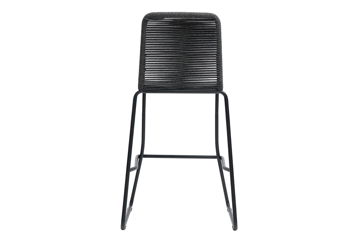 Taburetes de bar de exterior gris 72 cm (lote de 2) YORGO