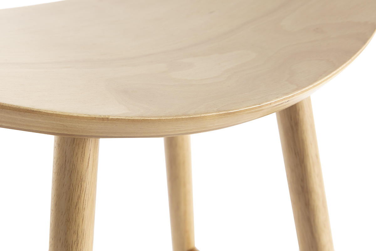 Taburetes de bar de madera clara H65 cm (lote de 2) DEMORY