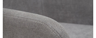 Taburetes de bar en tejido efecto terciopelo gris A65 cm (lote de 2) AMIKA