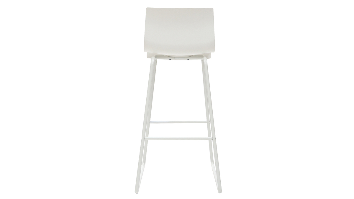 Taburetes de bar modernos blancos 76 cm (lote de 2) ONA