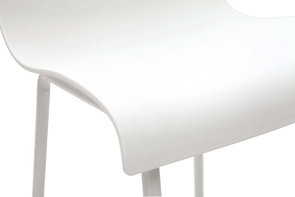 Taburetes de bar modernos blancos 76 cm (lote de 2) ONA