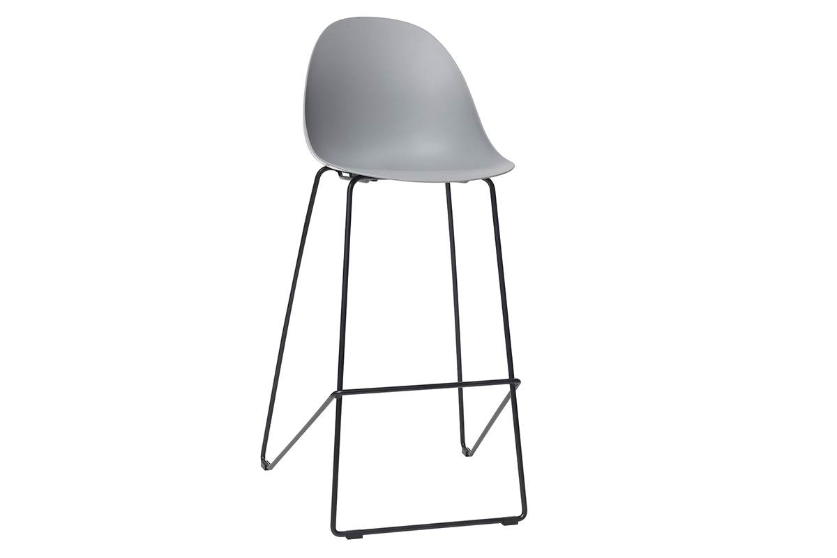 Taburetes de bar modernos gris 77 cm (lote de 2) CONCHA