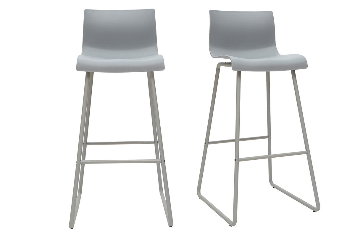 Taburetes de bar modernos grises 76 cm (lote de 2) ONA