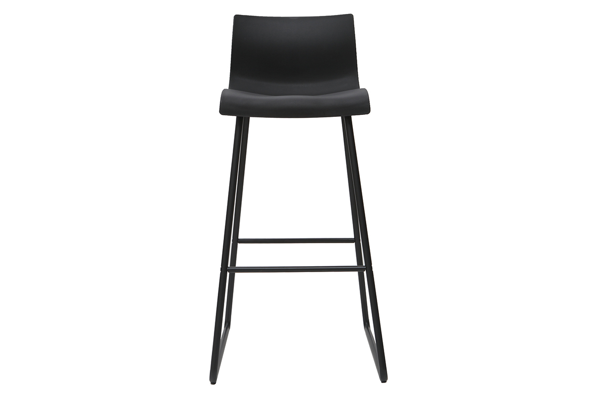 Taburetes de bar modernos negros 76 cm (lote de 2) ONA
