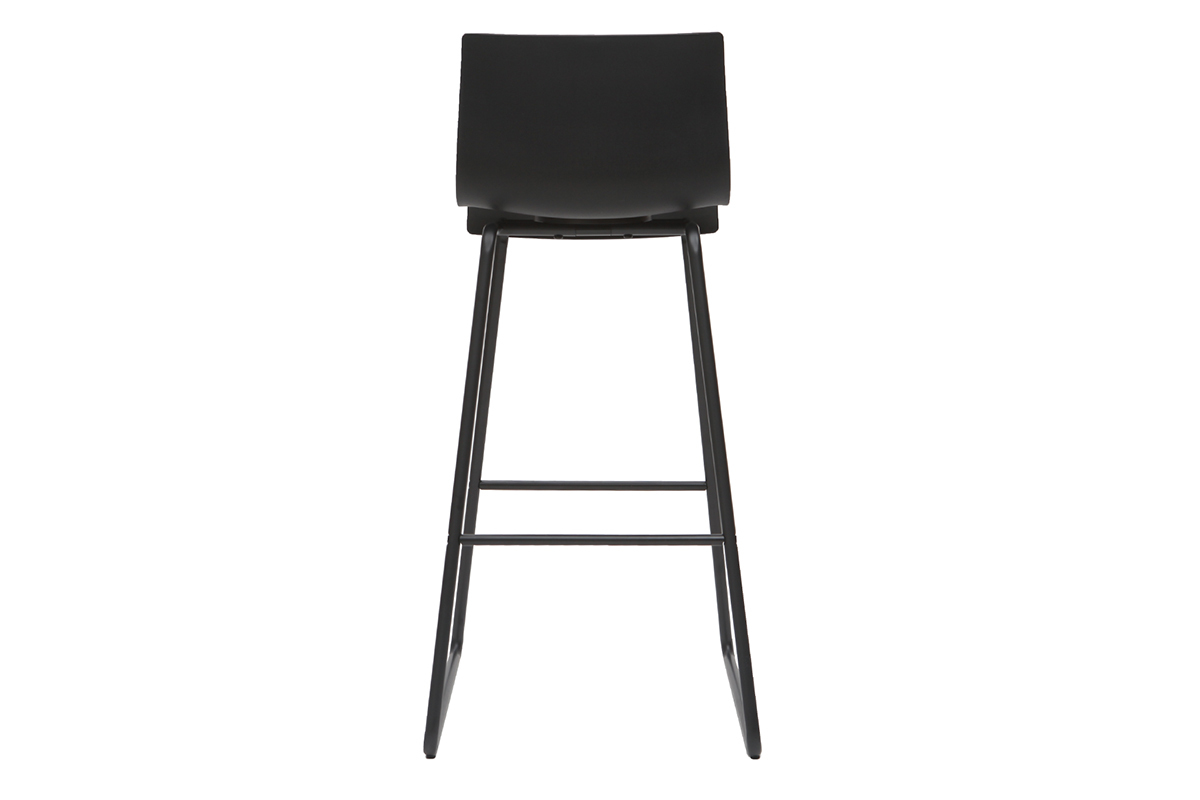 Taburetes de bar modernos negros 76 cm (lote de 2) ONA