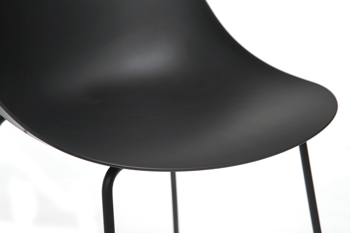 Taburetes de bar modernos negros 77 cm (lote de 2) CONCHA