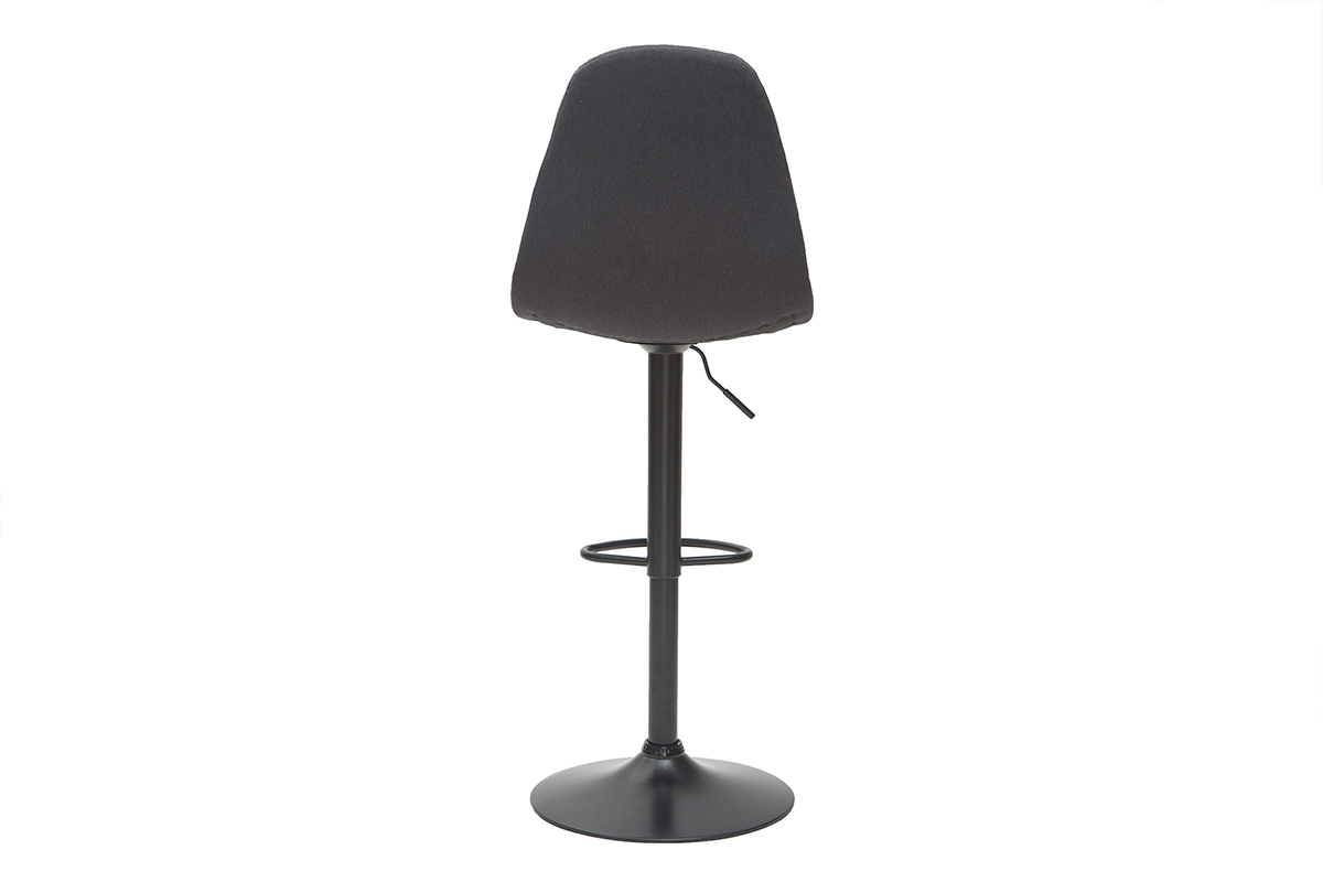 Taburetes de bar modernos regulables gris oscuro (lote de 2) COX