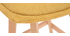 Taburetes de bar nórdicos tejido efecto amarillo mostaza 65 cm (lote de 2) MATILDE