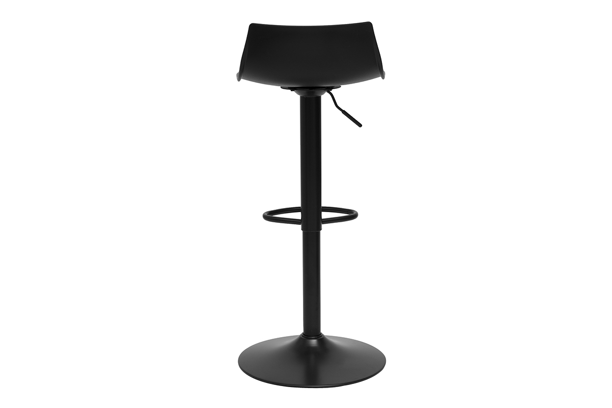 Taburetes de bar regulables en diseo negro (juego de 2) KELLY