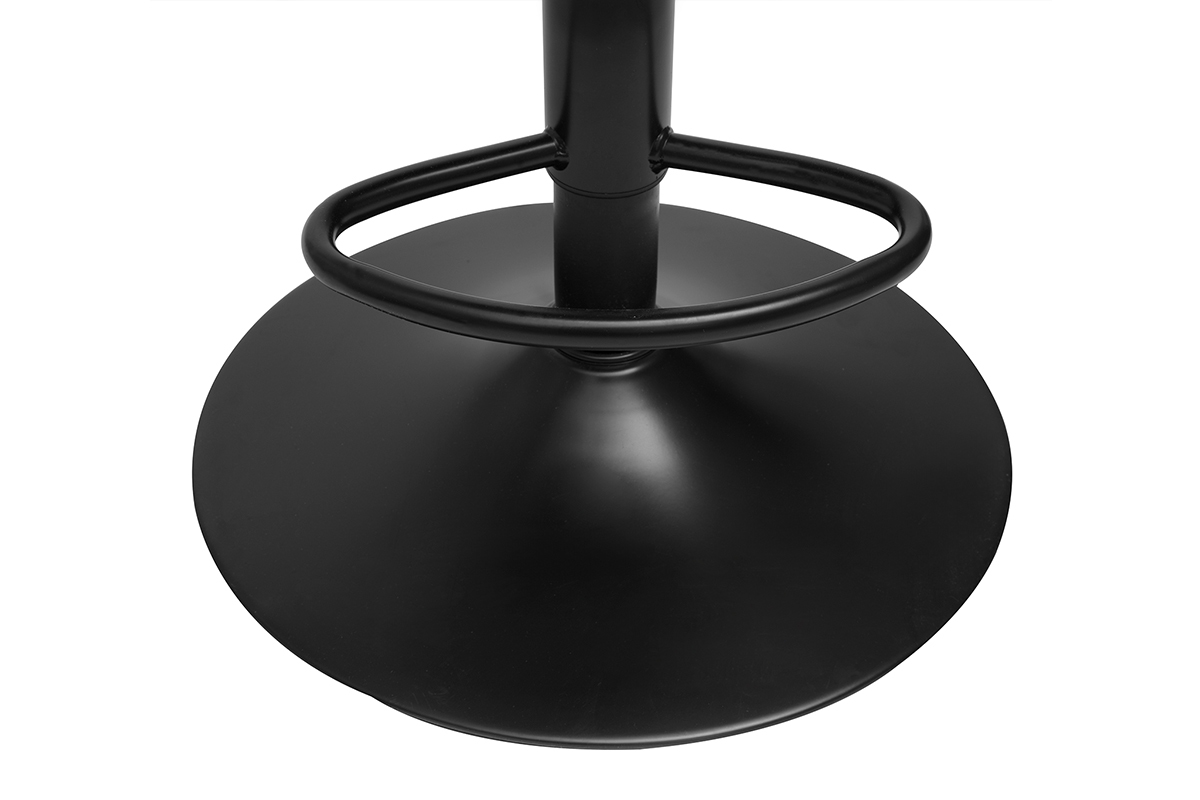 Taburetes de bar regulables en diseo negro (juego de 2) KELLY