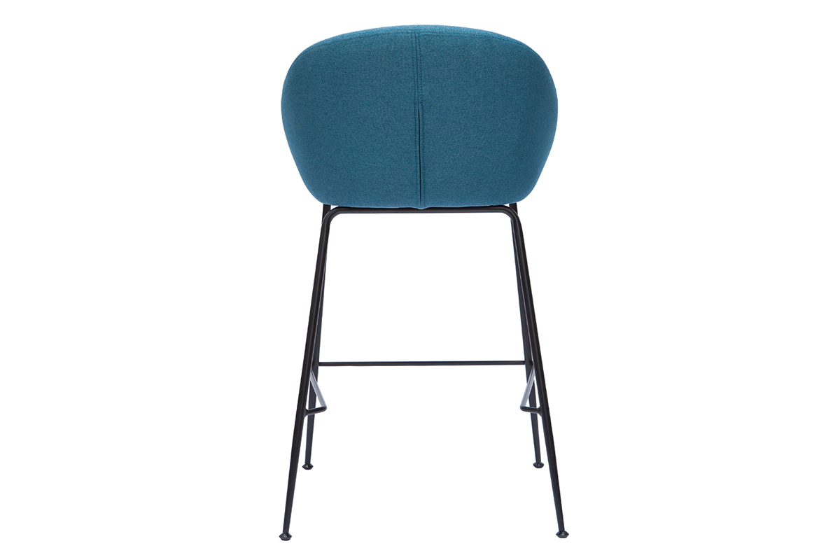 Taburetes de bar tejido azul petrleo 65 cm (lote de 2) SHERU