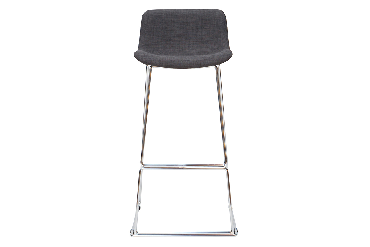 Taburetes de bar tejido gris 75 cm (lote de 2) PALIKAO