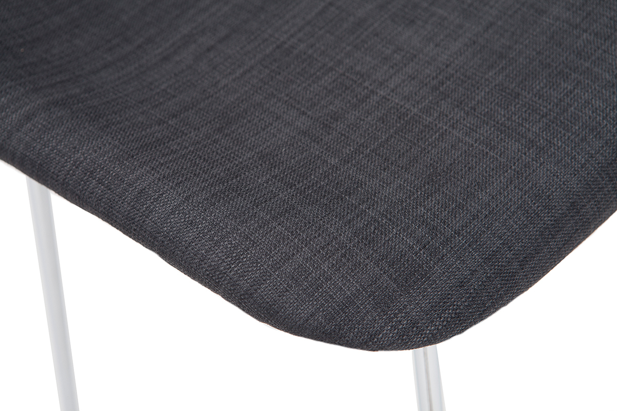 Taburetes de bar tejido gris 75 cm (lote de 2) PALIKAO
