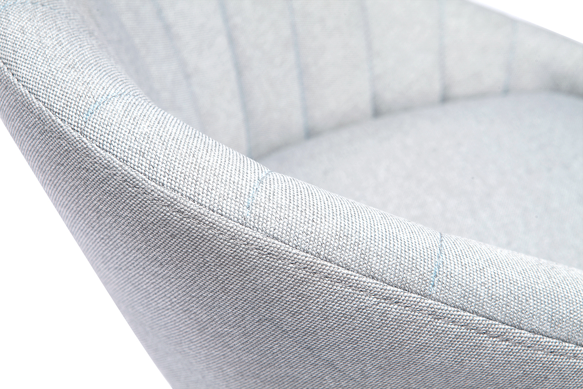 Taburetes de bar tejido gris claro 65 cm (lote de 2) SHERU