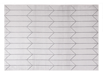 Tapis moderne gris avec motif graphique ARROWS - Tapis moderne gris avec motif graphique ARROWS