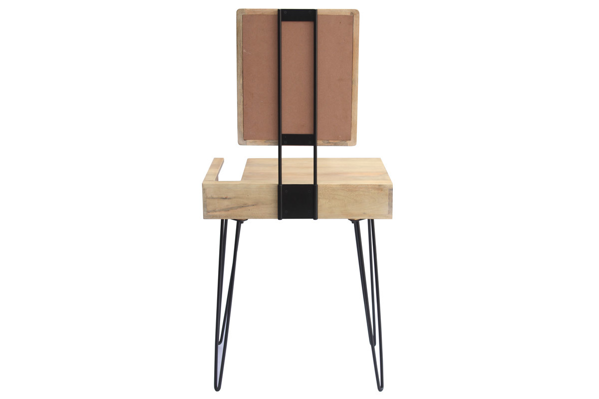 Tocador moderno en mango con patas horquilla metal VIBES
