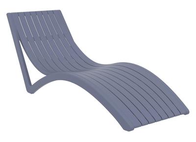 Tumbona moderna gris SLIDO - Tumbona moderna gris SLIDO